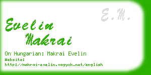 evelin makrai business card